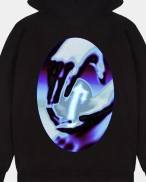 Felpa con cappuccio nera da uomo di Trapstar In Your Hand