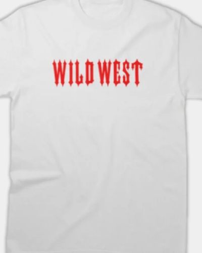 Maglietta bianca del selvaggio West di Trapstar